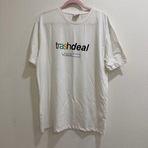 Zara White Graphic Trashdeal T-Shirt